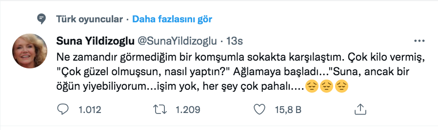 suna yildizoglu nun hayat pahaliligi paylasimi olay oldu